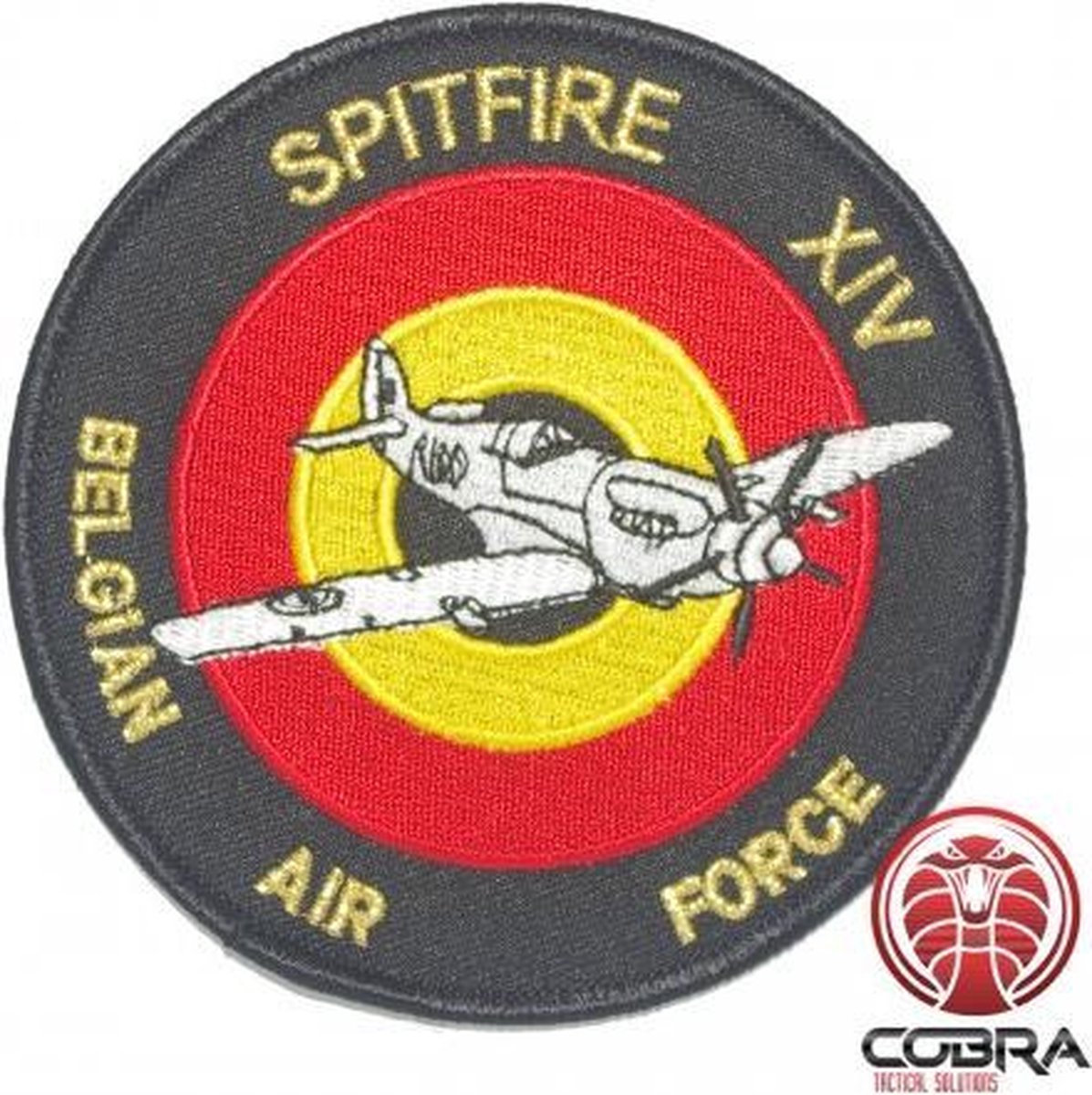 Belgian Air Force Spitfire XIV aviation geborduurde patch | Strijkpatches | Military Airsoft